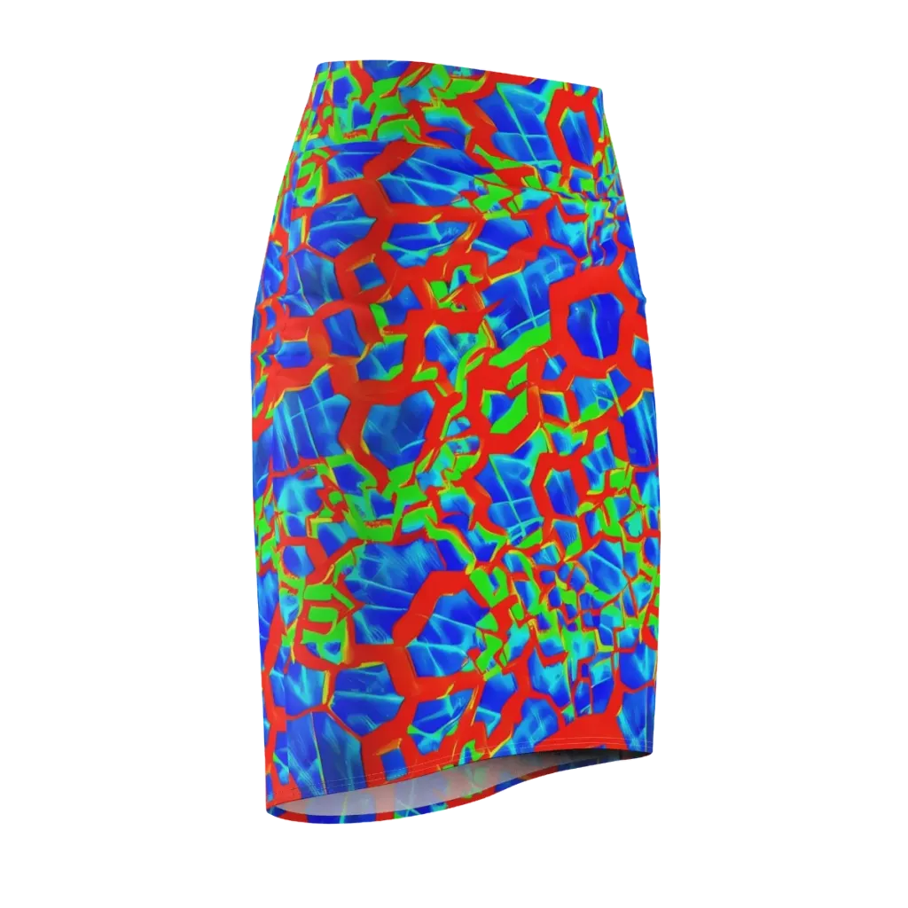 Plasma Lattice on Pencil Skirt — Front Side