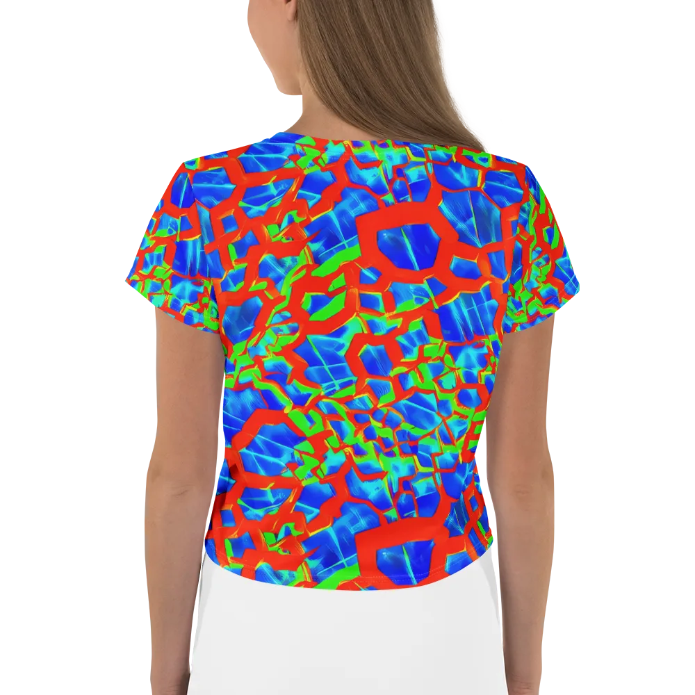 Plasma Lattice on Crop Tee — Back