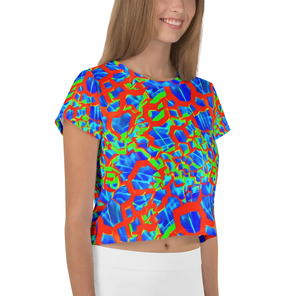 Plasma Lattice on Crop Tee — Right