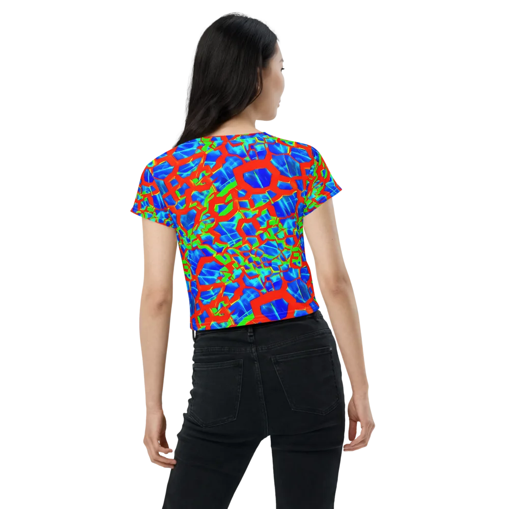 Plasma Lattice on Crop Tee — Back