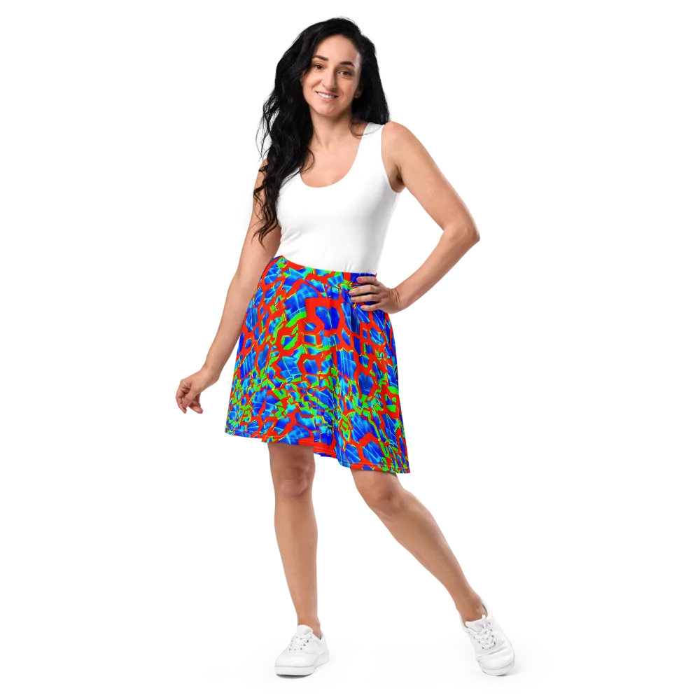 Plasma Lattice on Skater Skirt — Front