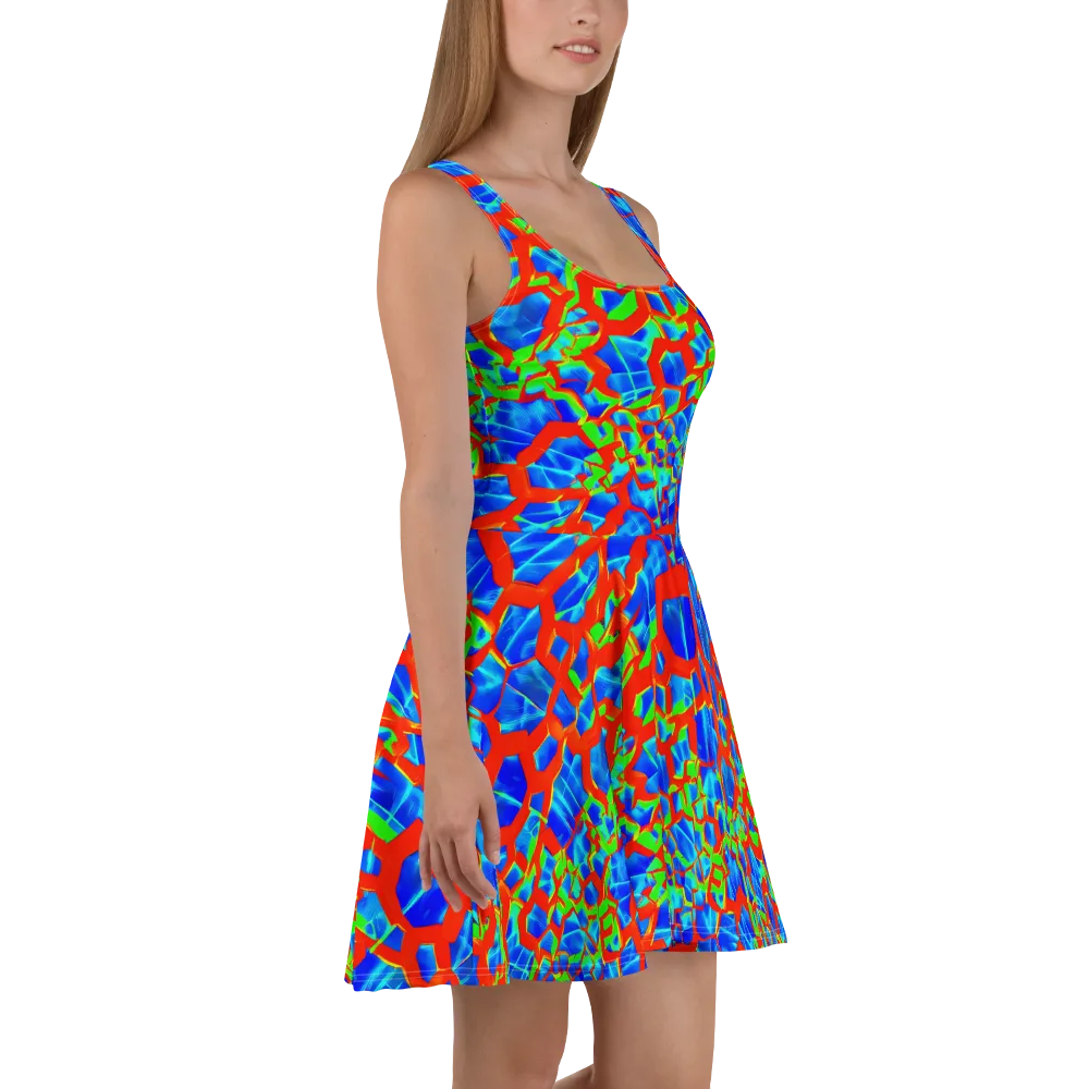 Plasma Lattice on Skater Dress — Right