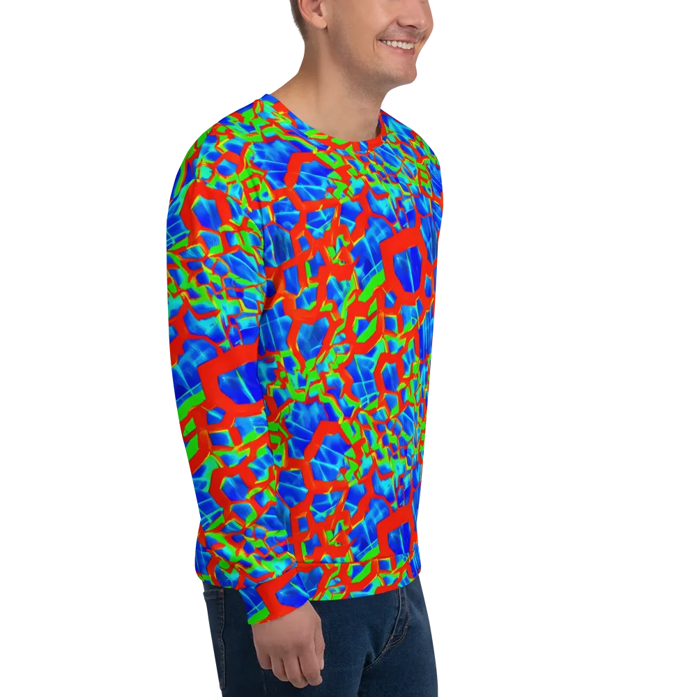 Plasma Lattice on Sweatshirt — Right Front