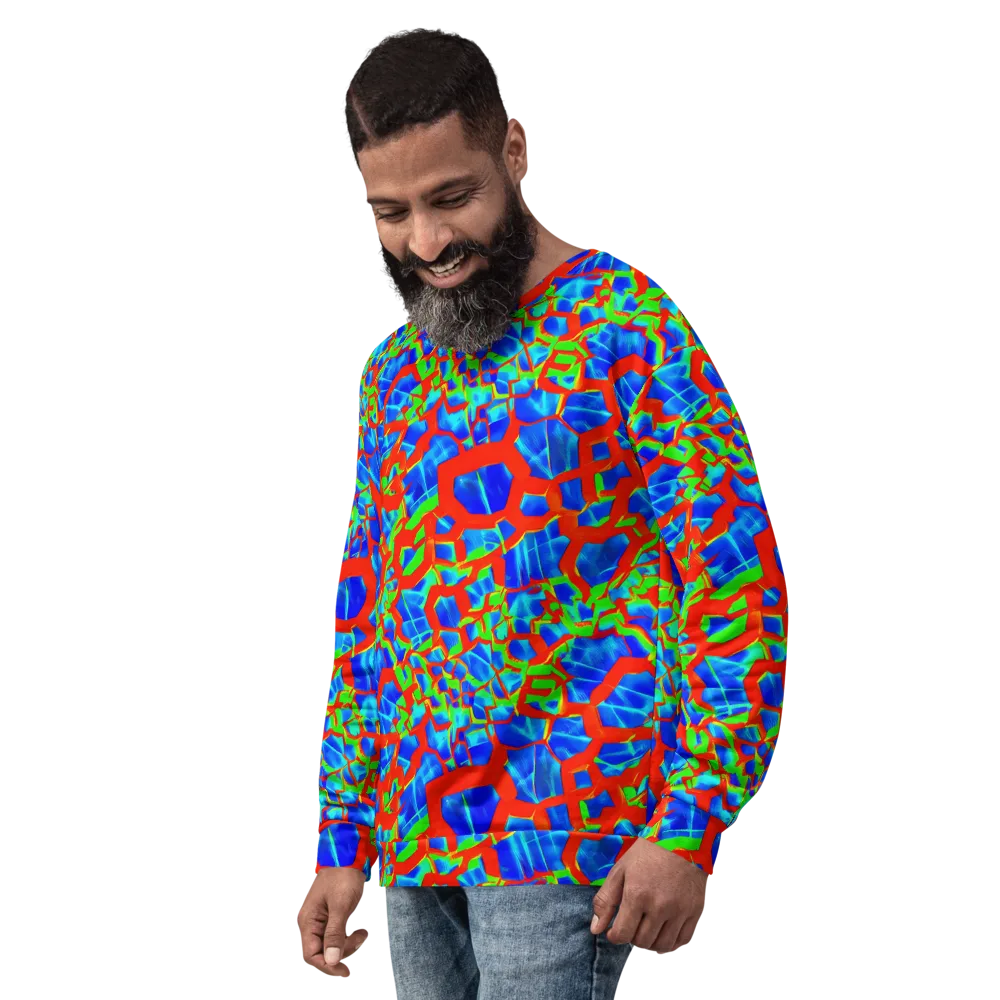 Plasma Lattice on Sweatshirt — Left Front