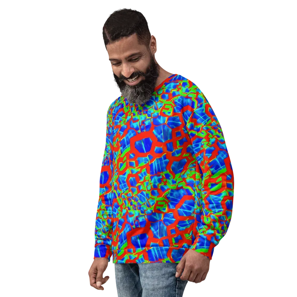 Plasma Lattice on Sweatshirt — Left Front
