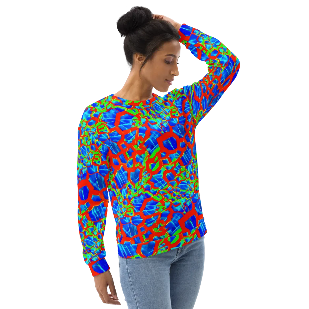 Plasma Lattice on Sweatshirt — Right Front