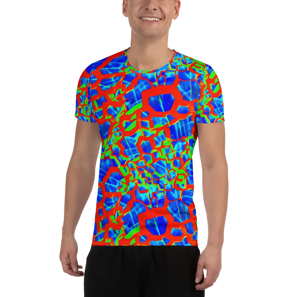 Plasma Lattice on Men's Athletic T-Shirt — Front