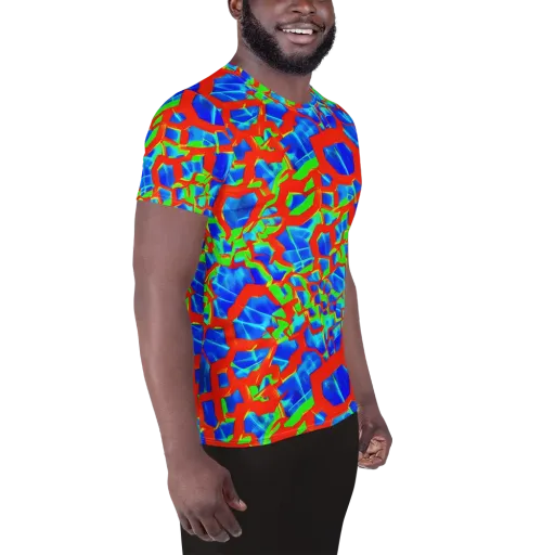 Plasma Lattice on a Men's Athletic T-Shirt