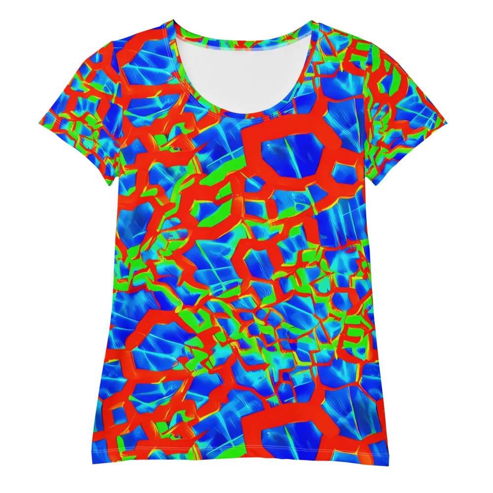 Plasma Lattice on Women's Athletic T-Shirt — Front