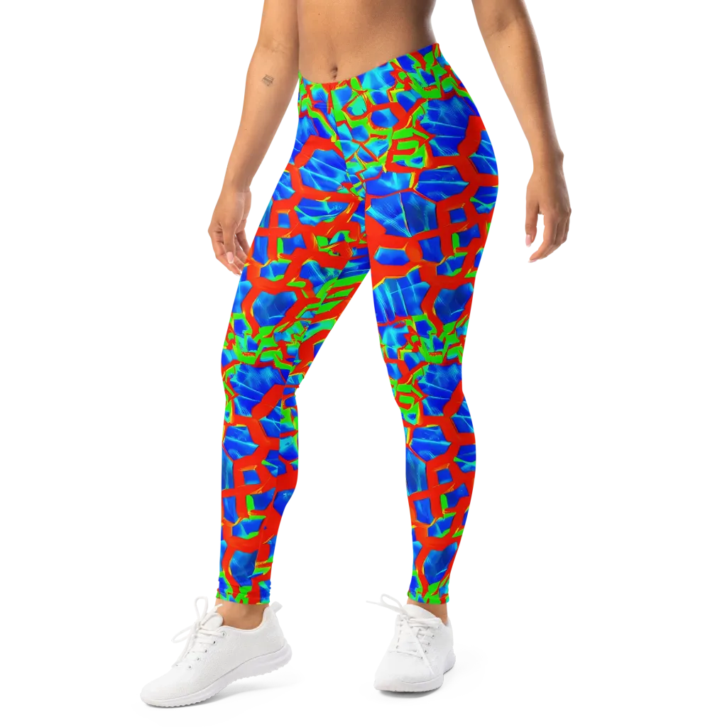 Plasma Lattice on Leggings — Left Front