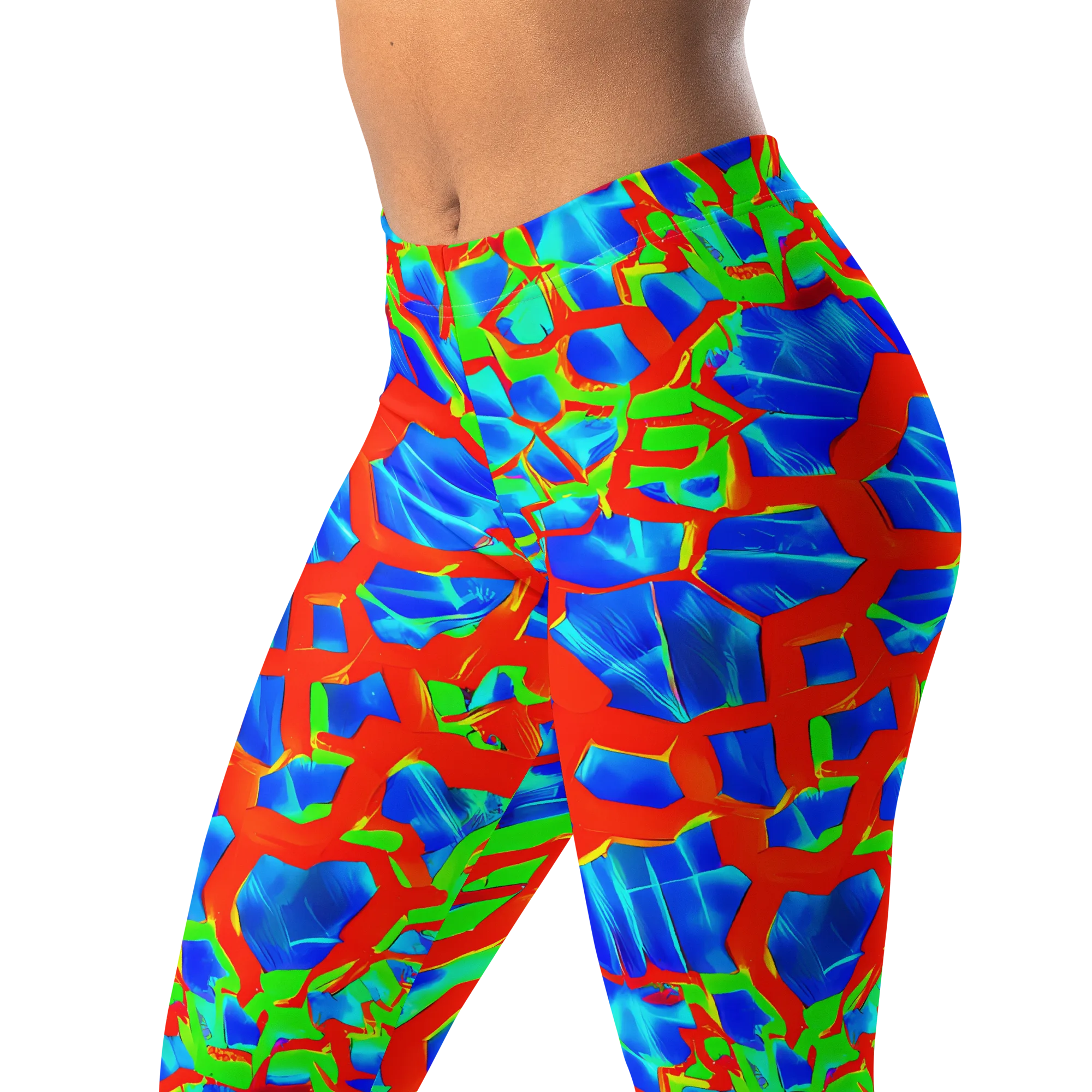 Plasma Lattice on Leggings — Left Front