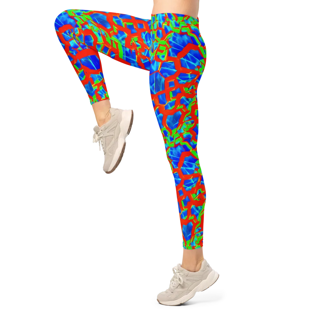 Plasma Lattice on Leggings — Left