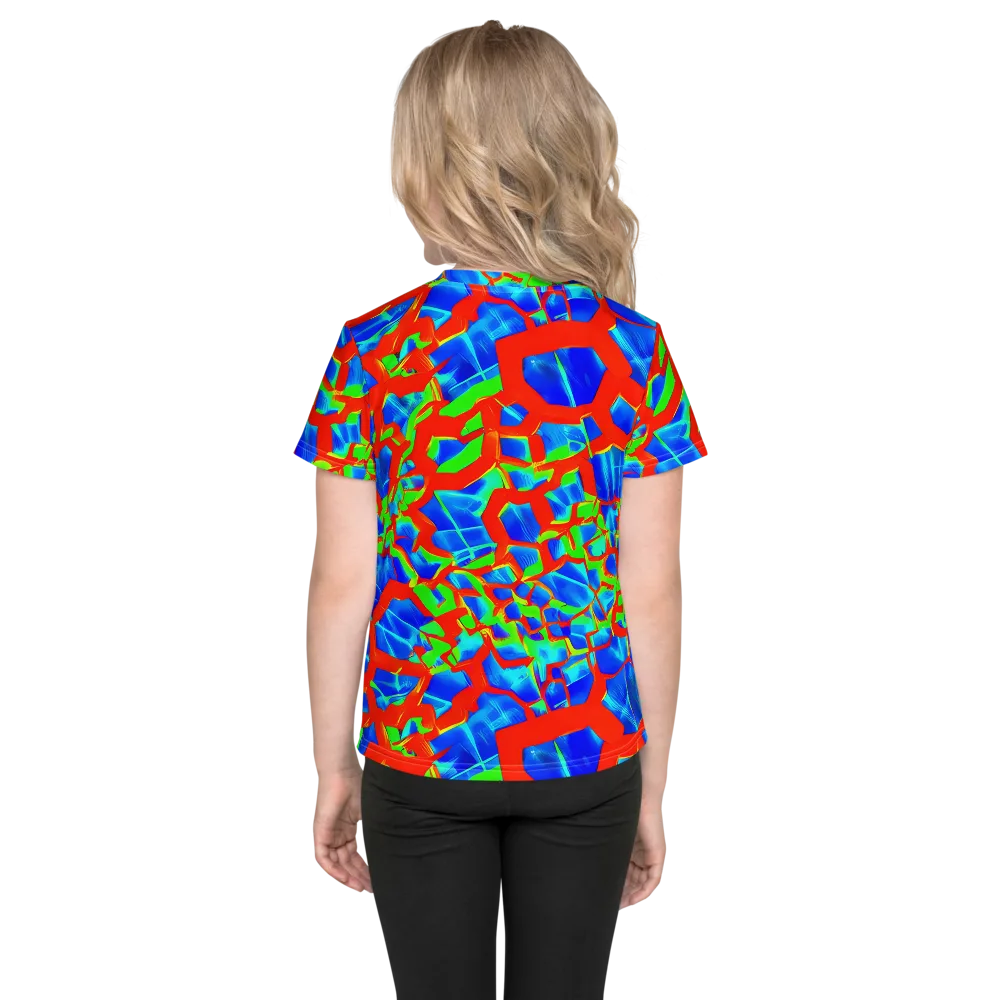 Plasma Lattice on Kids Crew Neck T-Shirt — Back