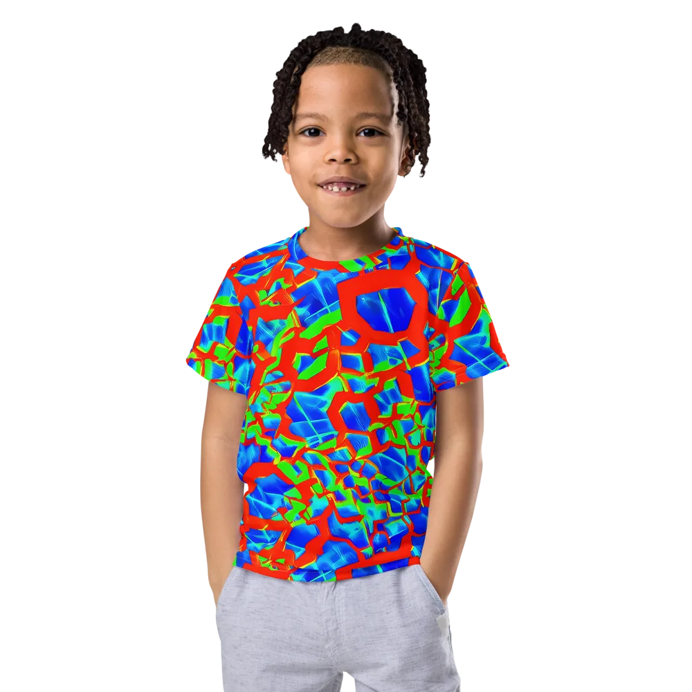 Plasma Lattice on Kids Crew Neck T-Shirt — Front