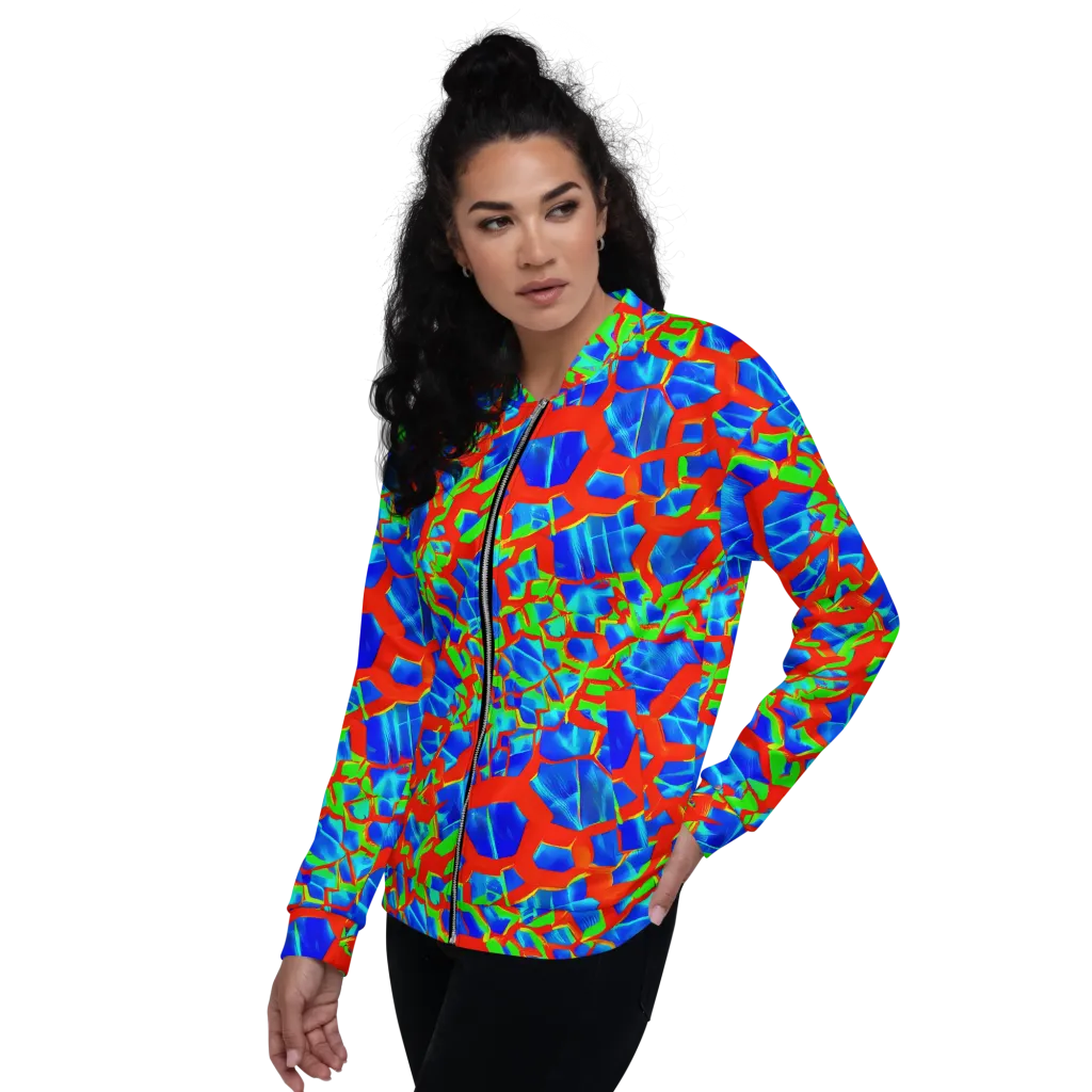 Plasma Lattice on Bomber Jacket — Left