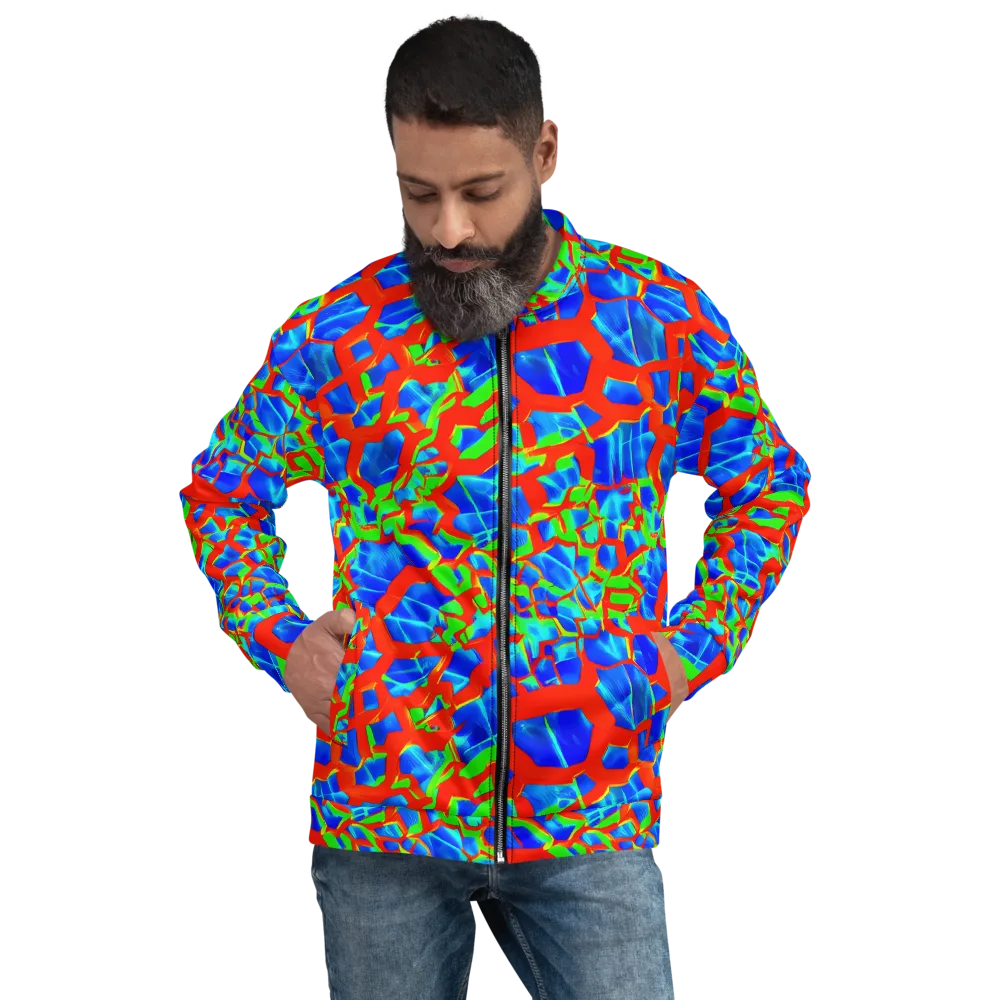 Plasma Lattice on Bomber Jacket — Front