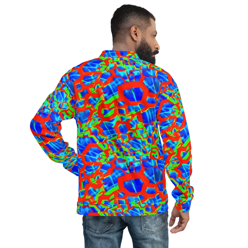 Plasma Lattice on Bomber Jacket — Back