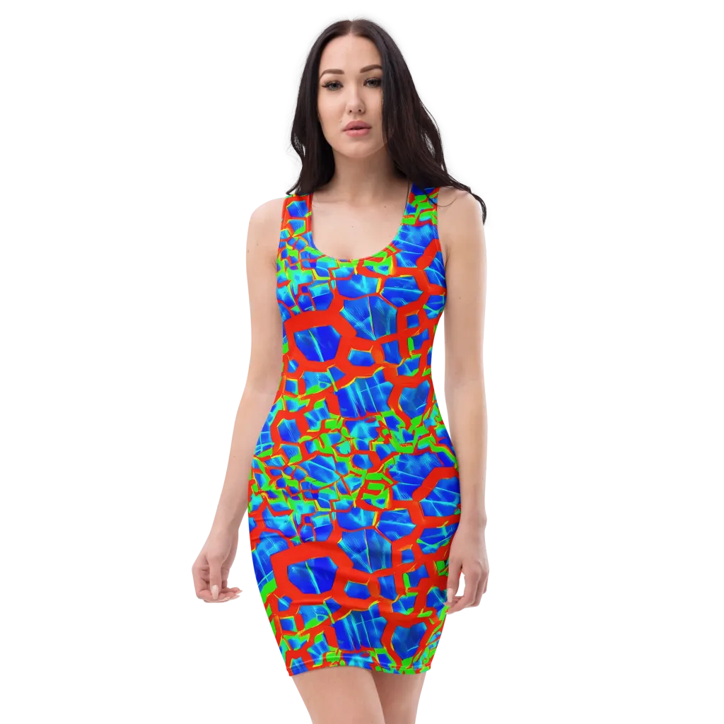 Plasma Lattice on Bodycon Dress — Front