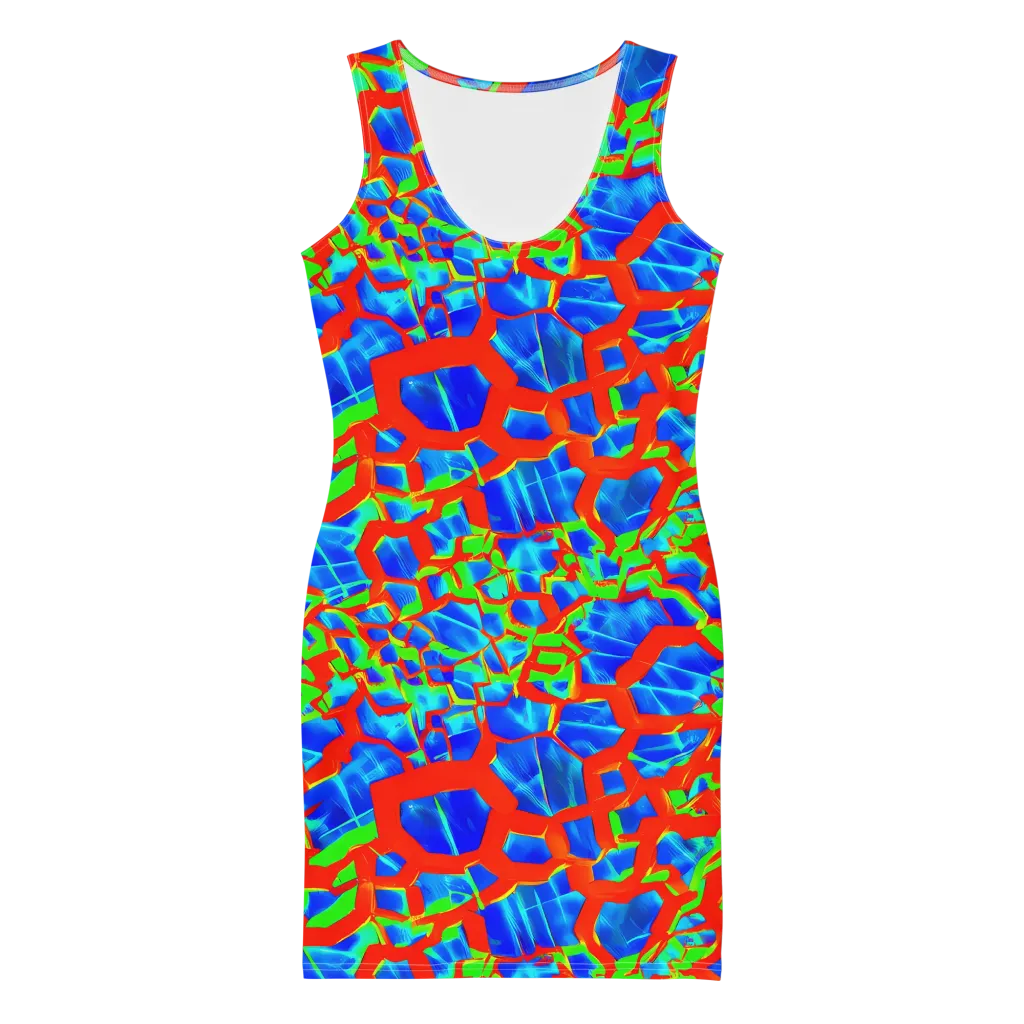 Plasma Lattice on Bodycon Dress — Front