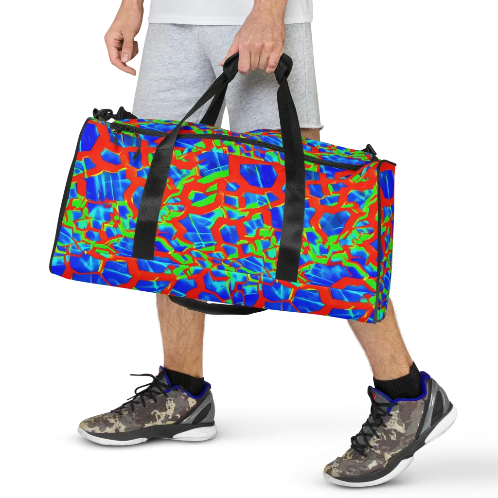 Plasma Lattice on Duffle Bag — Front