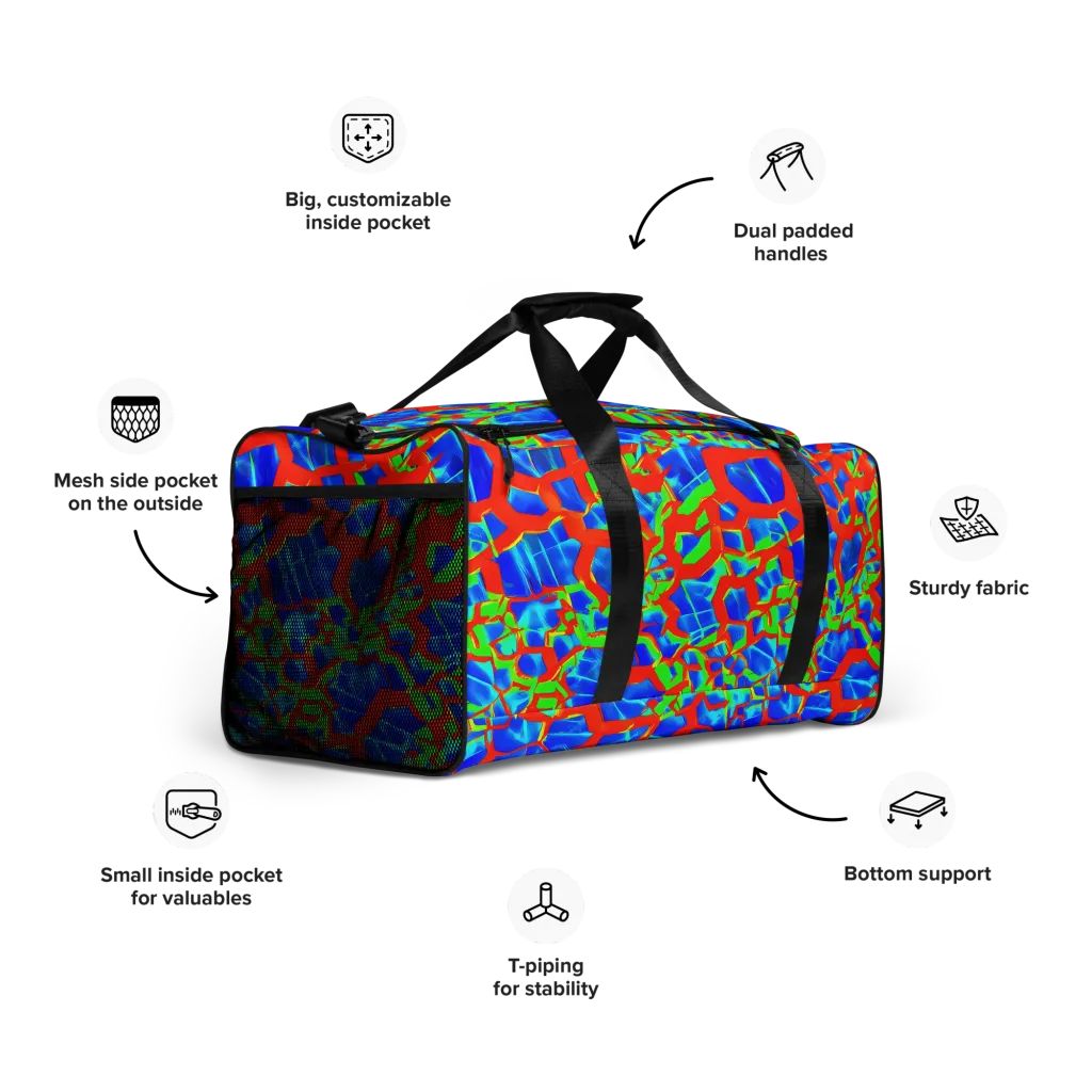 Plasma Lattice on Duffle Bag — Right Front