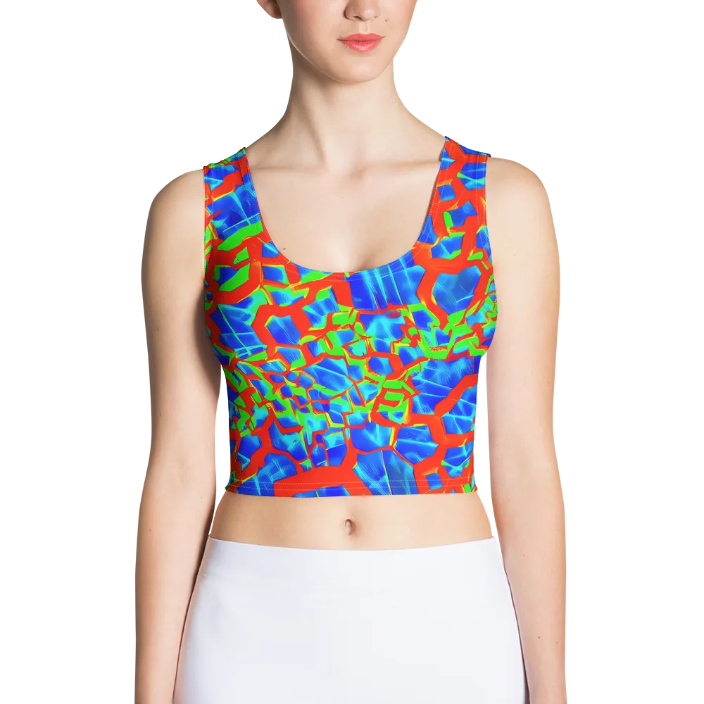 Plasma Lattice on Crop Top — Front