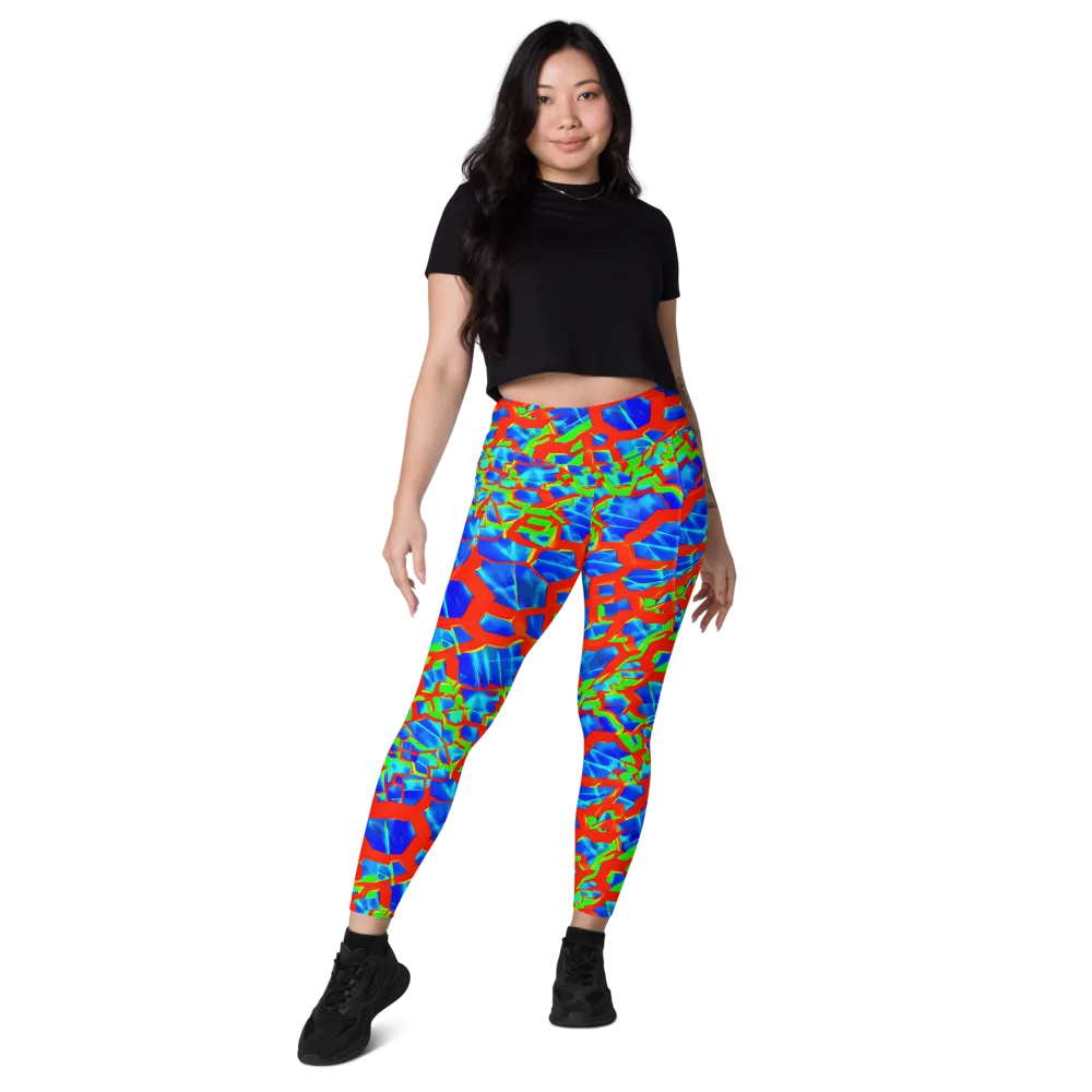 Plasma Lattice on Leggings with Pockets — Front