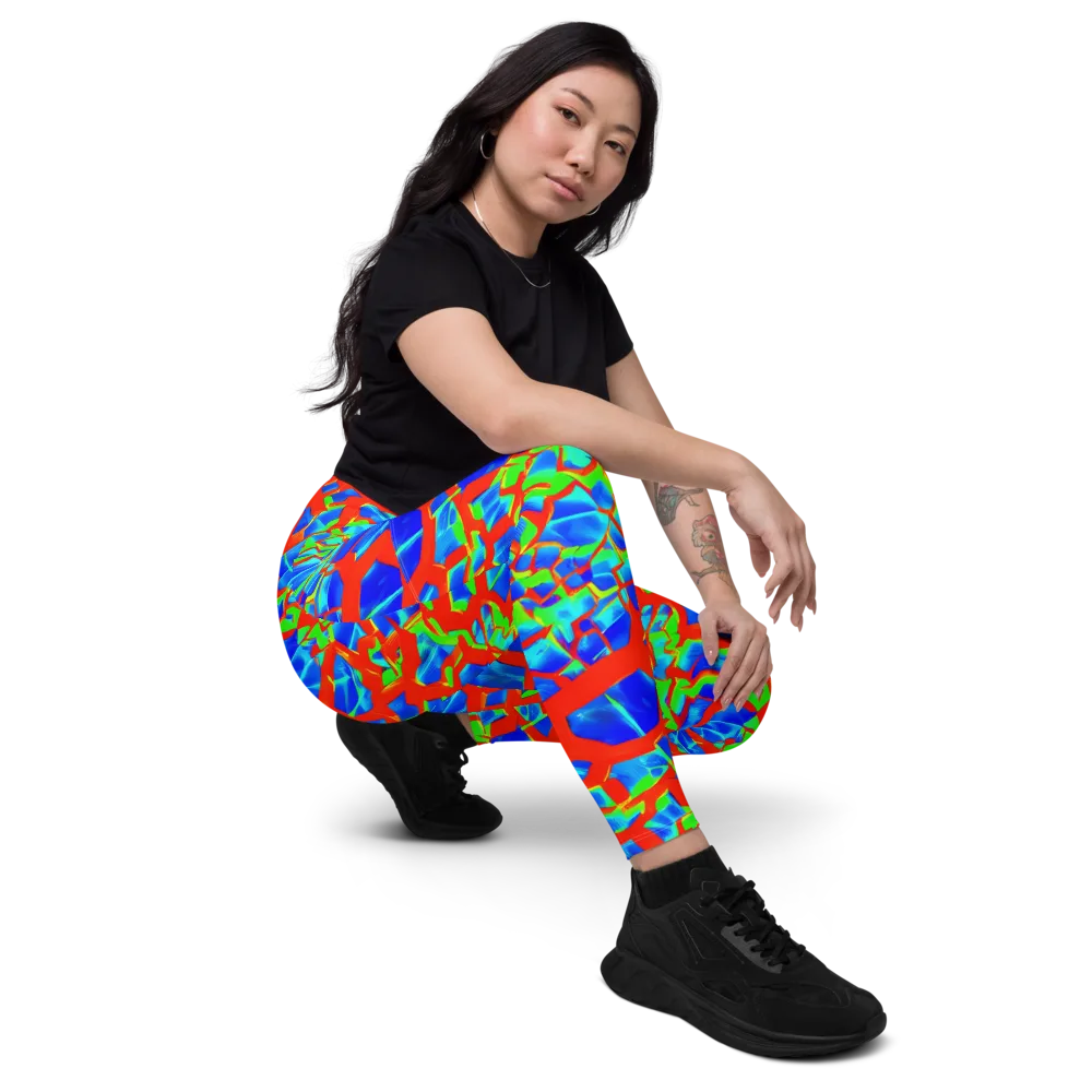 Plasma Lattice on Leggings with Pockets — Right Front
