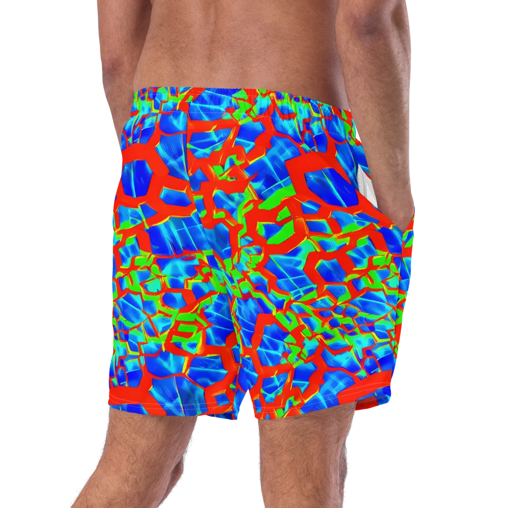 Plasma Lattice on Swim Trunks — Right Back