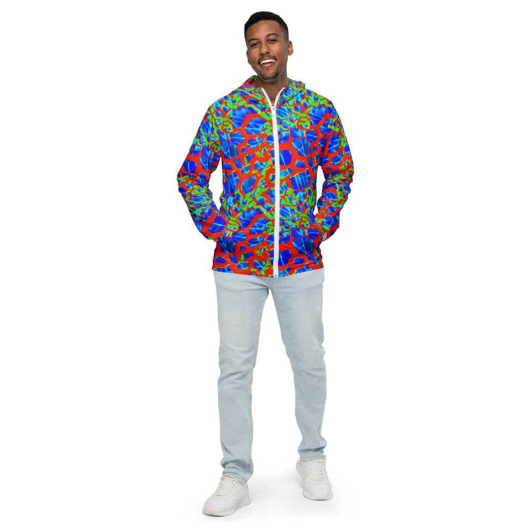 Plasma Lattice on Men's Windbreaker — Front