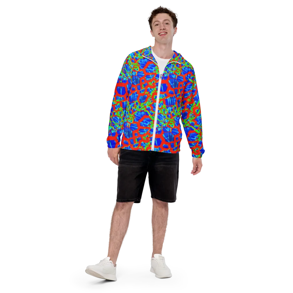 Plasma Lattice on Men's Windbreaker — Front