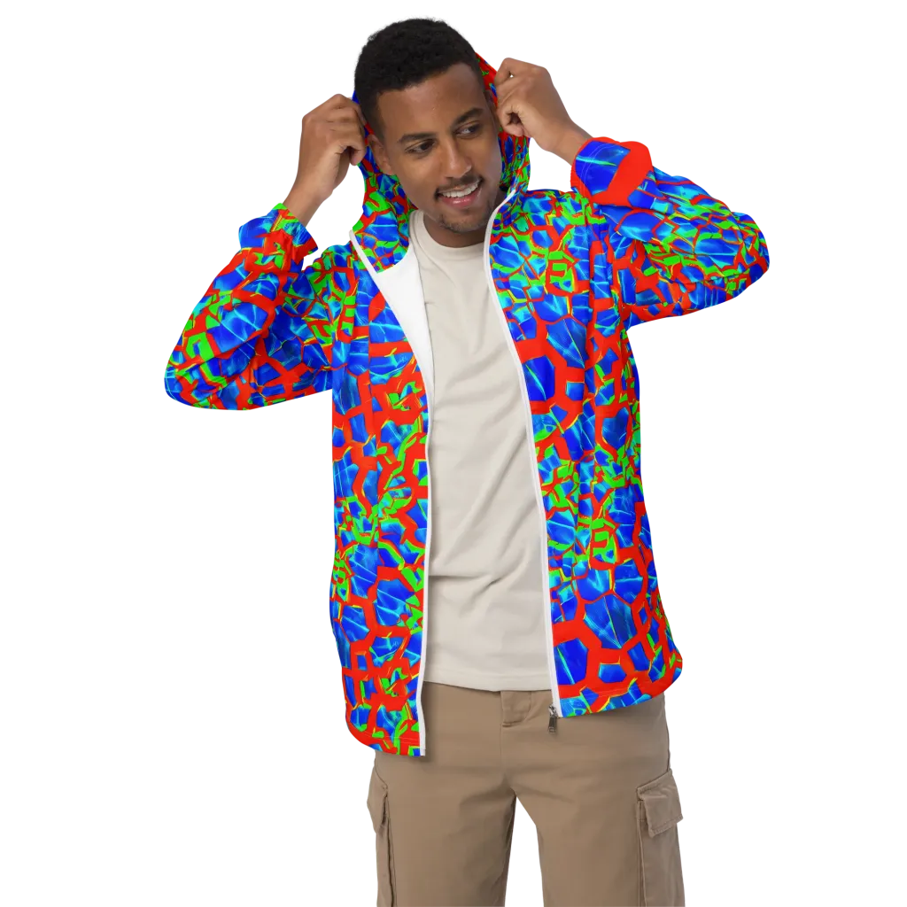 Plasma Lattice on Men's Windbreaker — Front