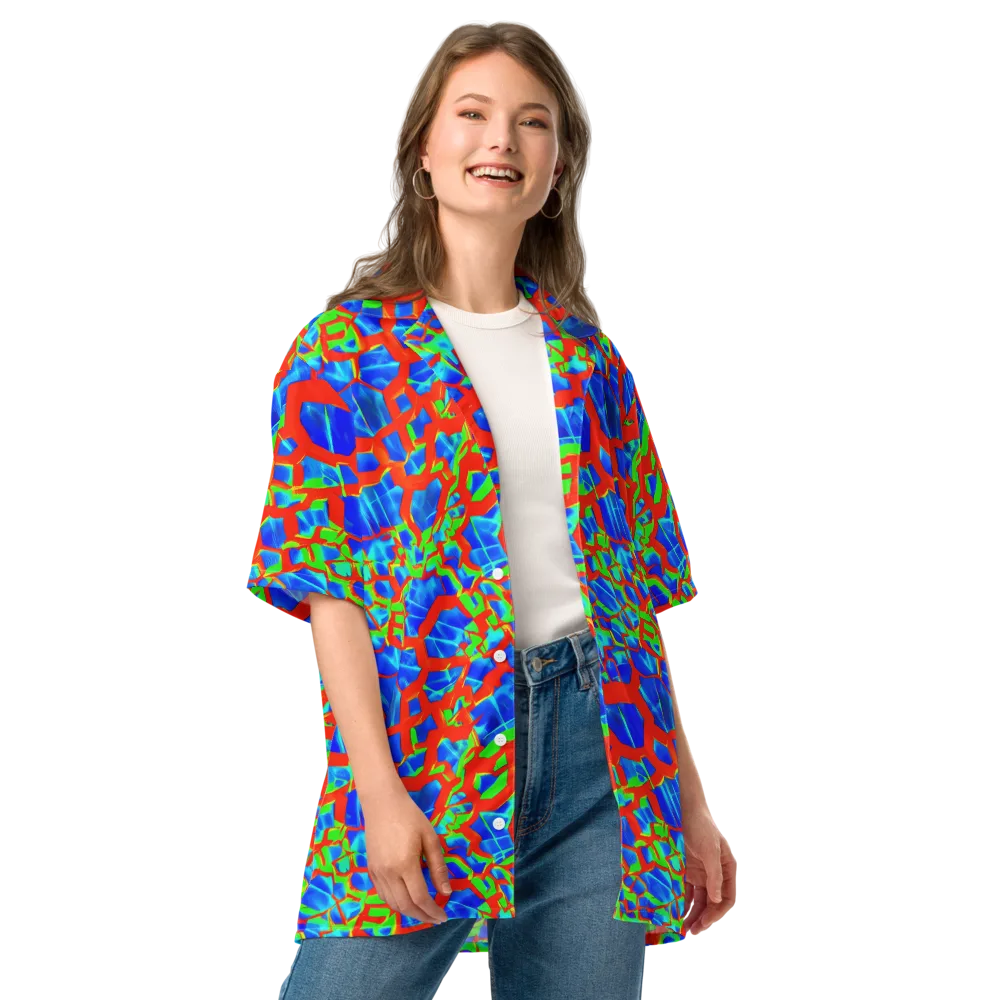 Plasma Lattice on Button Shirt — Front