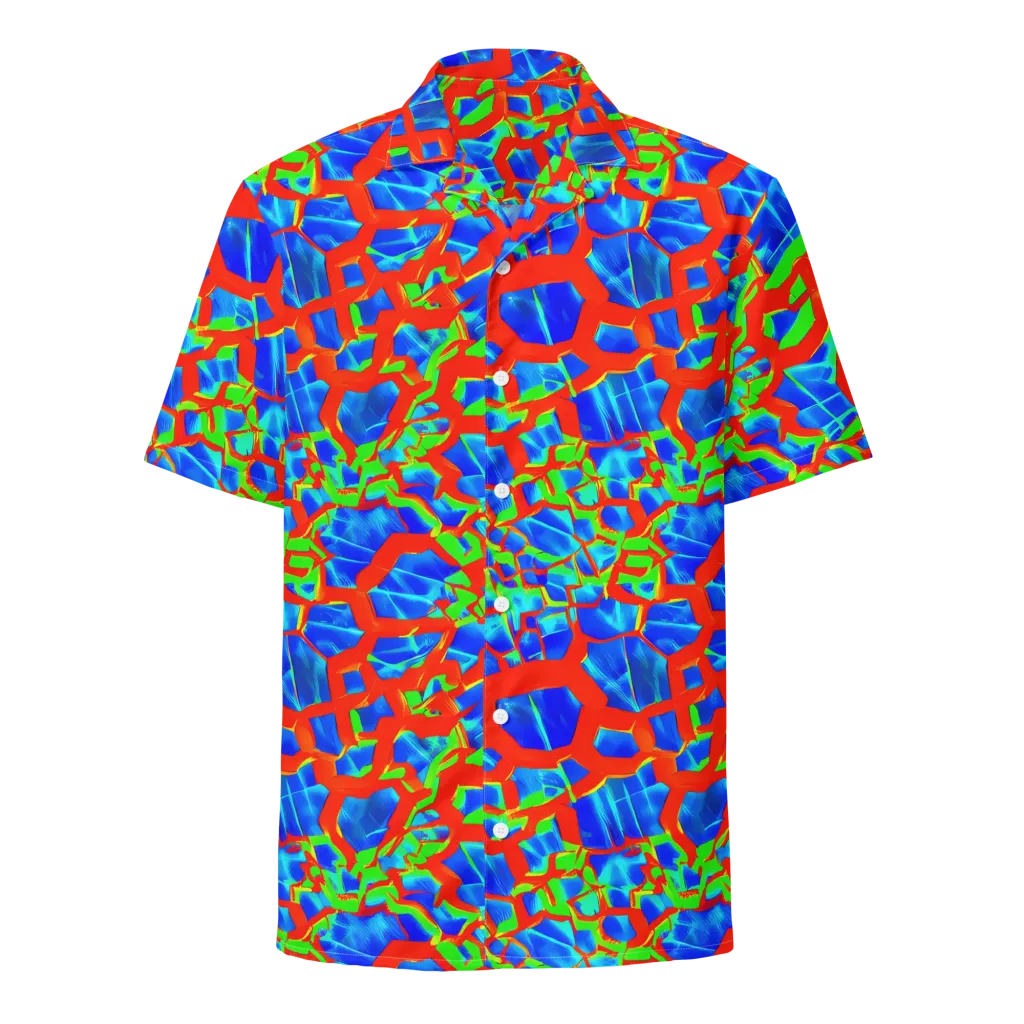 Plasma Lattice on Button Shirt — Front