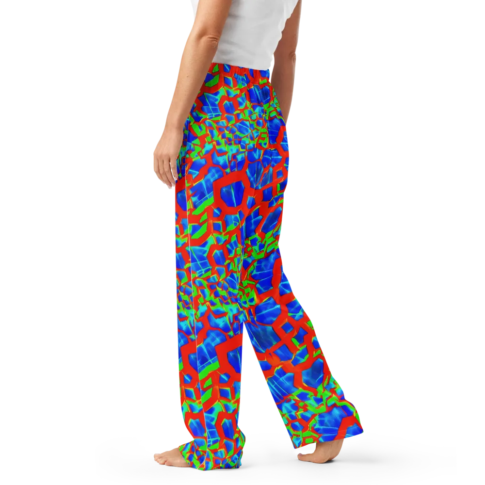 Plasma Lattice on Women's Pajama Pants — Left