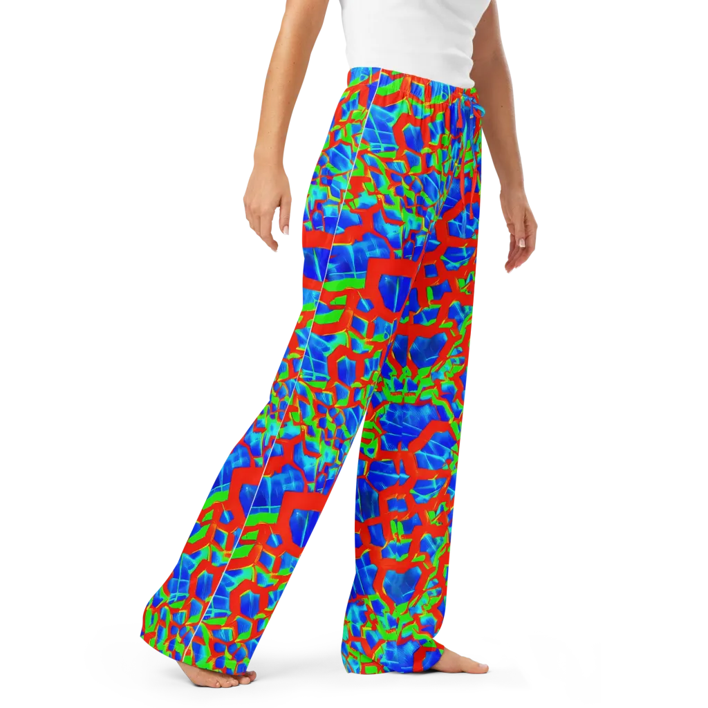 Plasma Lattice on Women's Pajama Pants — Right Front