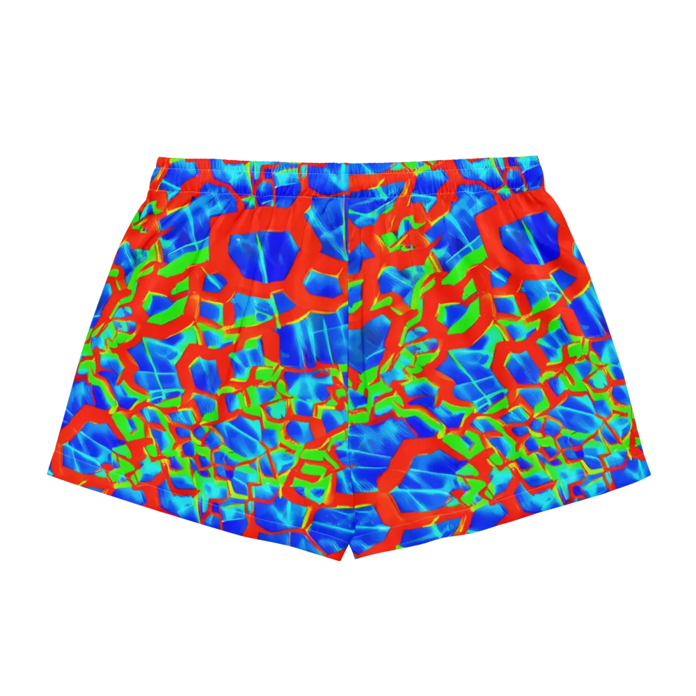 Plasma Lattice on Women's Pajama Shorts — Back