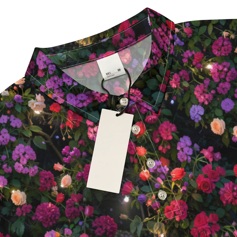 Velvet Bloom on Men's Slim Fit Polo Shirt — Product details