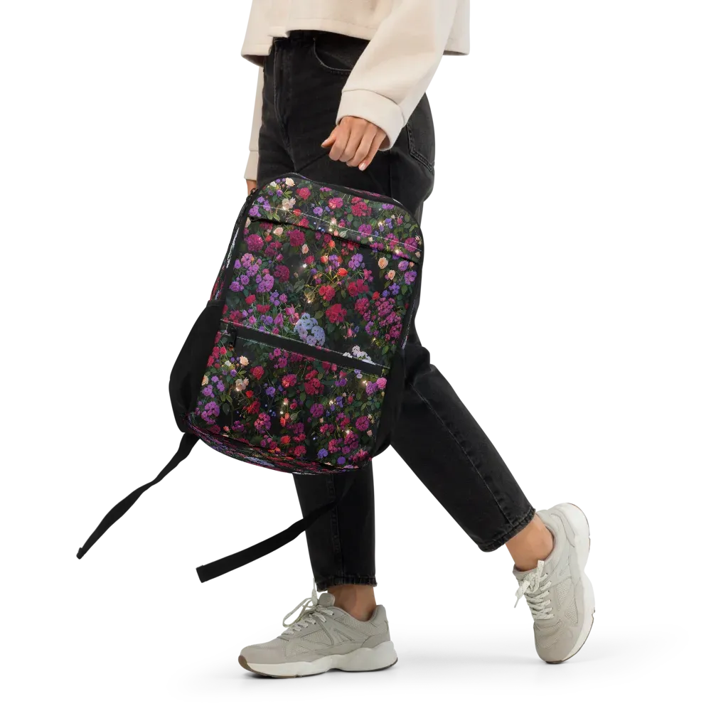 Velvet Bloom on Utility Backpack — Front