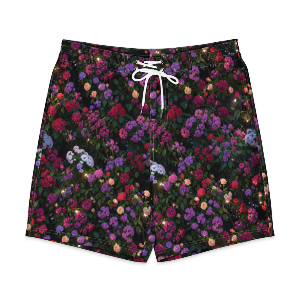 Velvet Bloom on Men's Board Shorts — Front