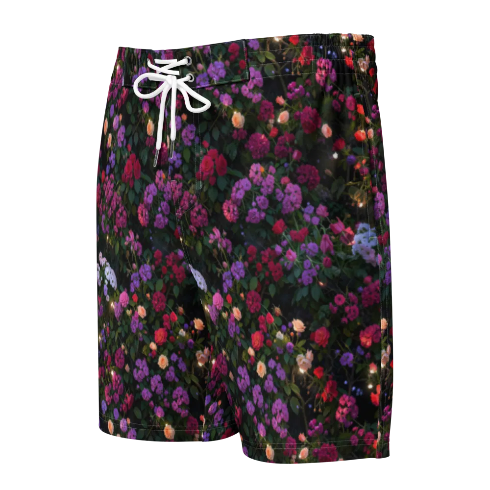 Velvet Bloom on Men's Board Shorts — Front