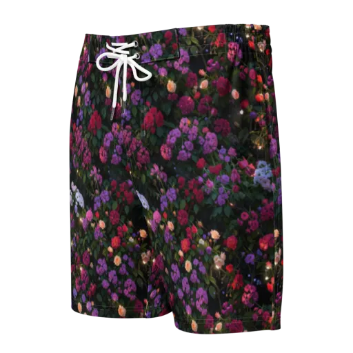 Velvet Bloom on a Men's Board Shorts