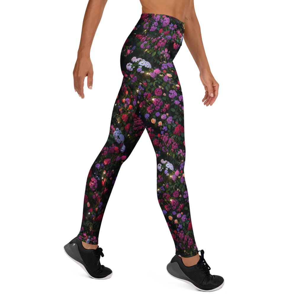 Velvet Bloom on Yoga Leggings — Right