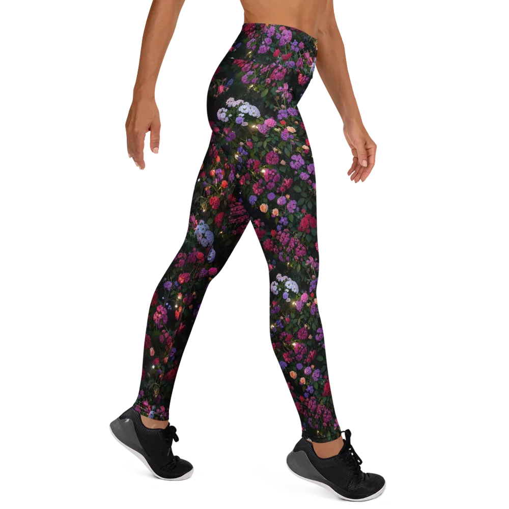 Velvet Bloom on Yoga Leggings — Right