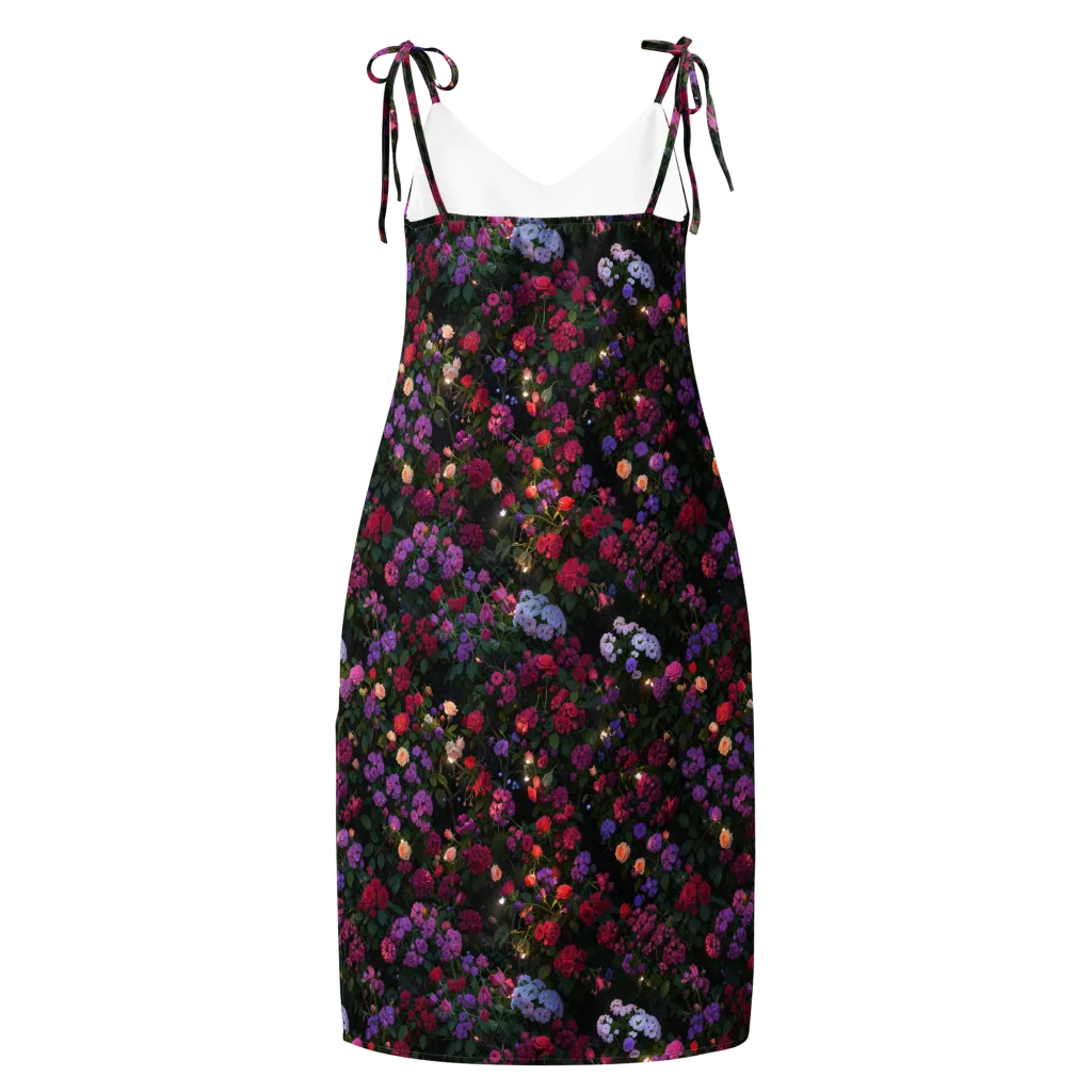 Velvet Bloom on Slip Dress — Back