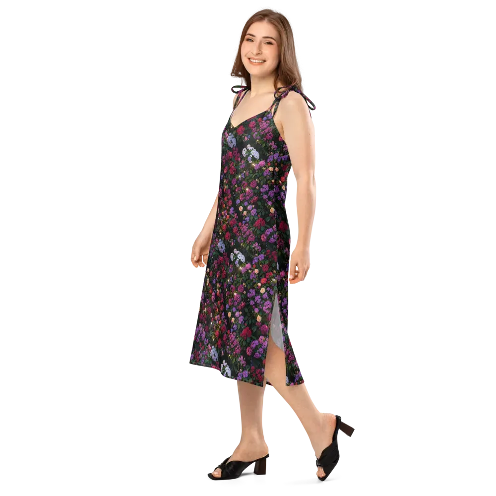 Velvet Bloom on Slip Dress — Left Front