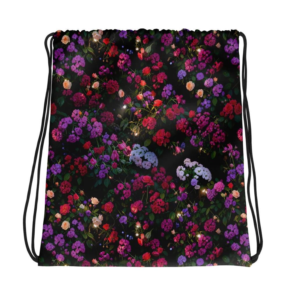 Velvet Bloom on Drawstring Bag — Photo