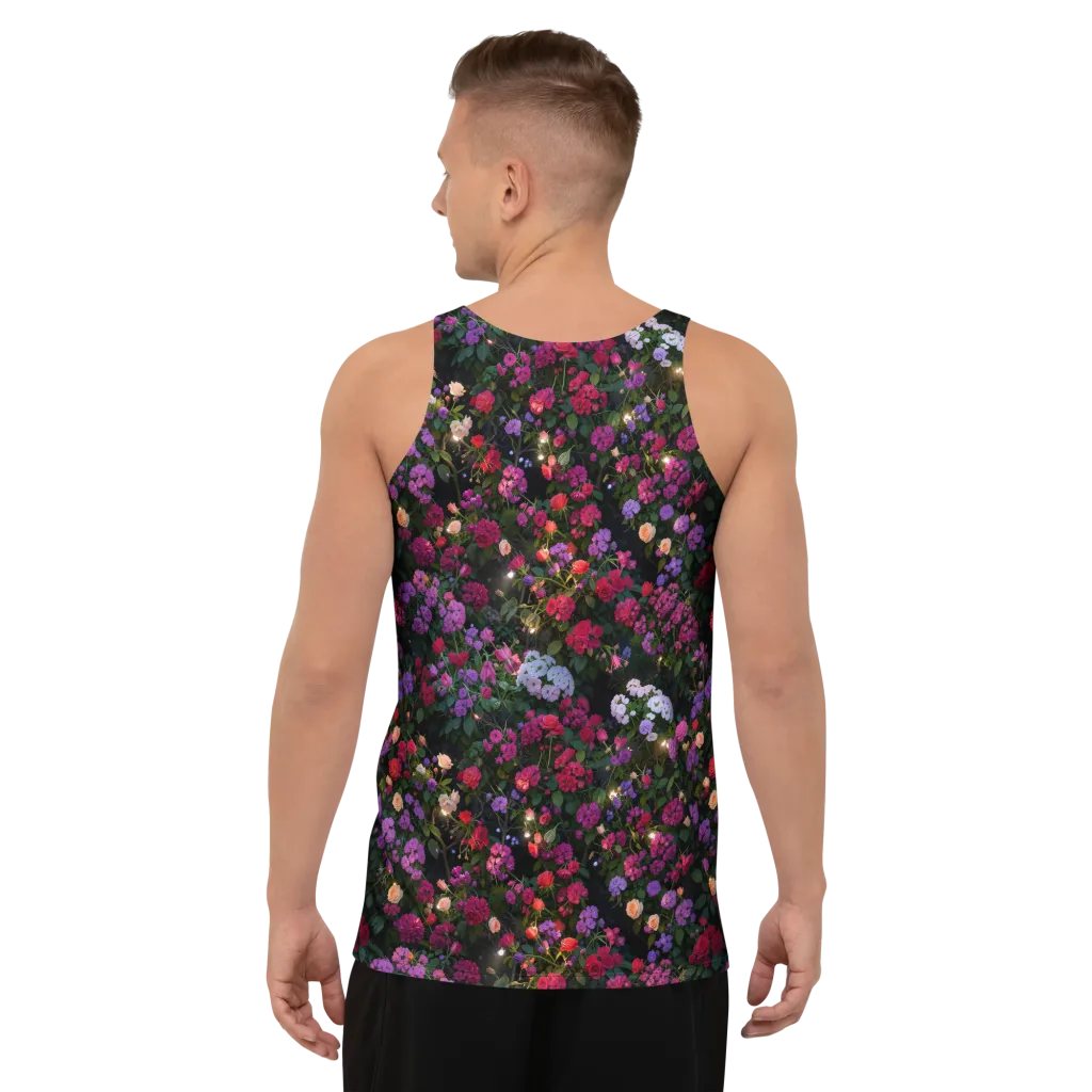 Velvet Bloom on Men's Tank Top — Back