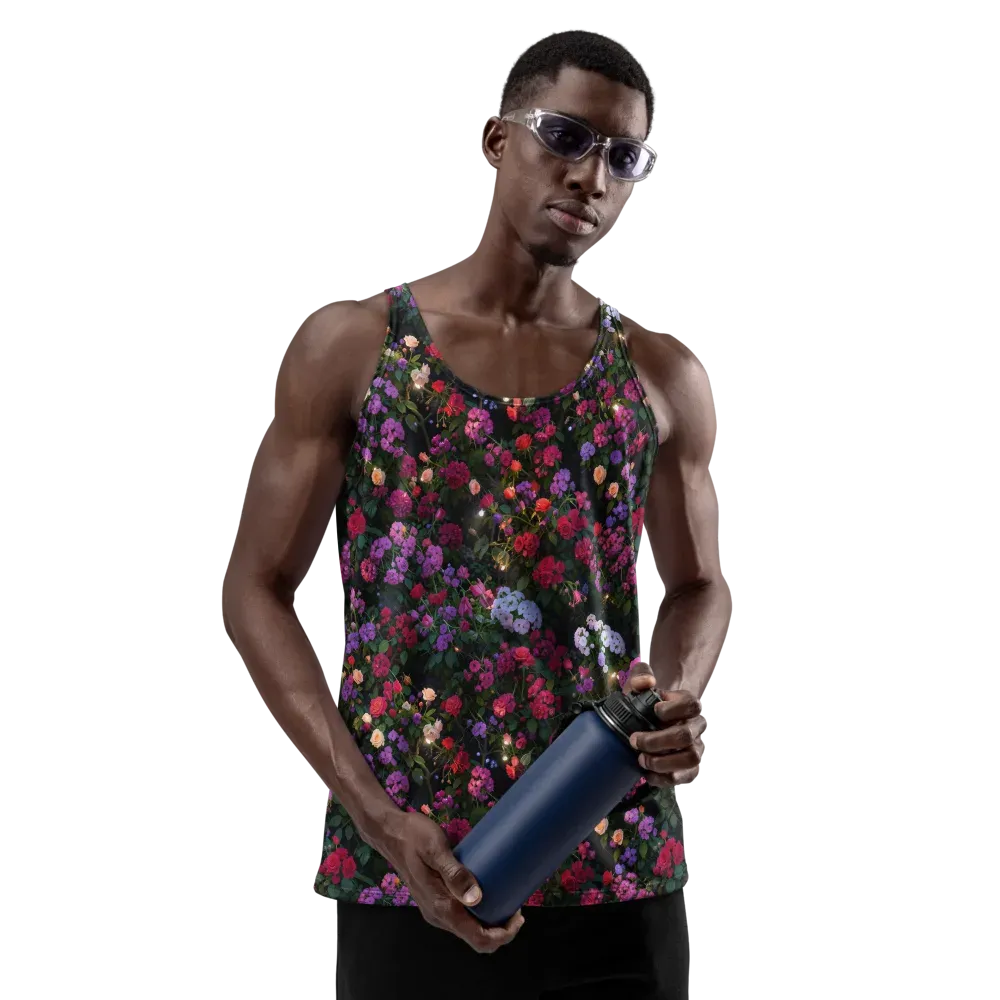 Velvet Bloom on Men's Tank Top — Front