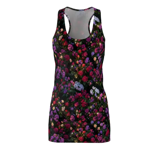 Velvet Bloom on a Racerback Dress